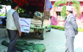 गेरुवाद्वारा जर्मनी प्रविधिको ६ थान टेन्ट हस्तान्तरण